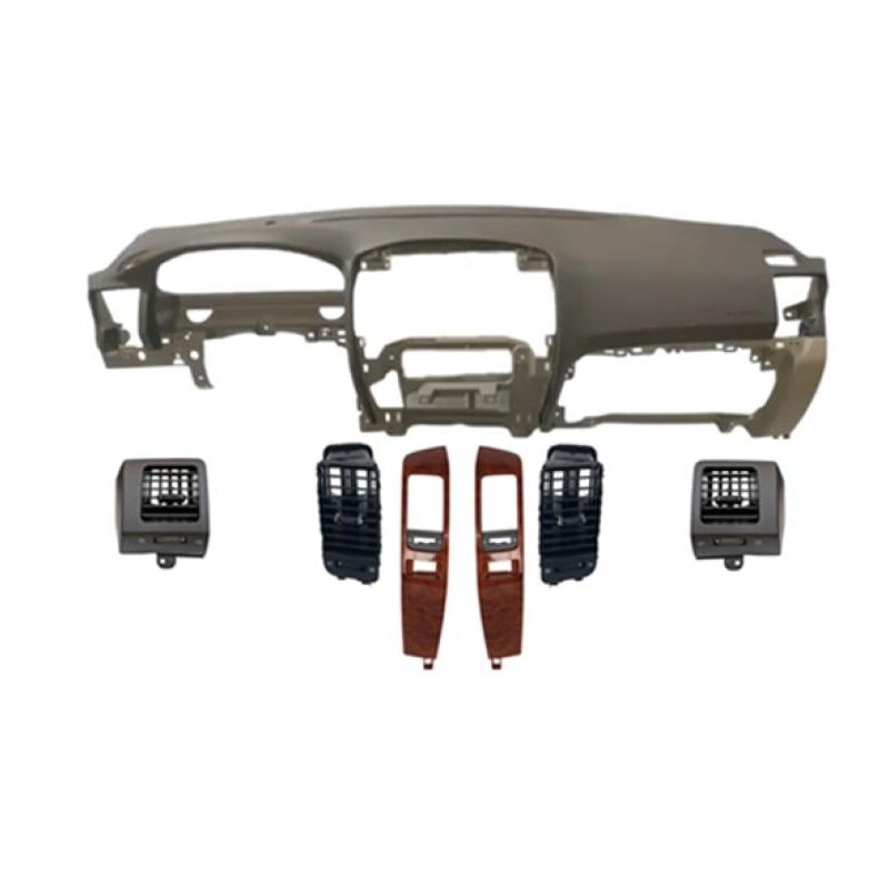 طقم قشرة طبلون وزخارف ريش مكيف وسط مع الإطار والأطراف الجانبية لسيارة برادو 2003-2009