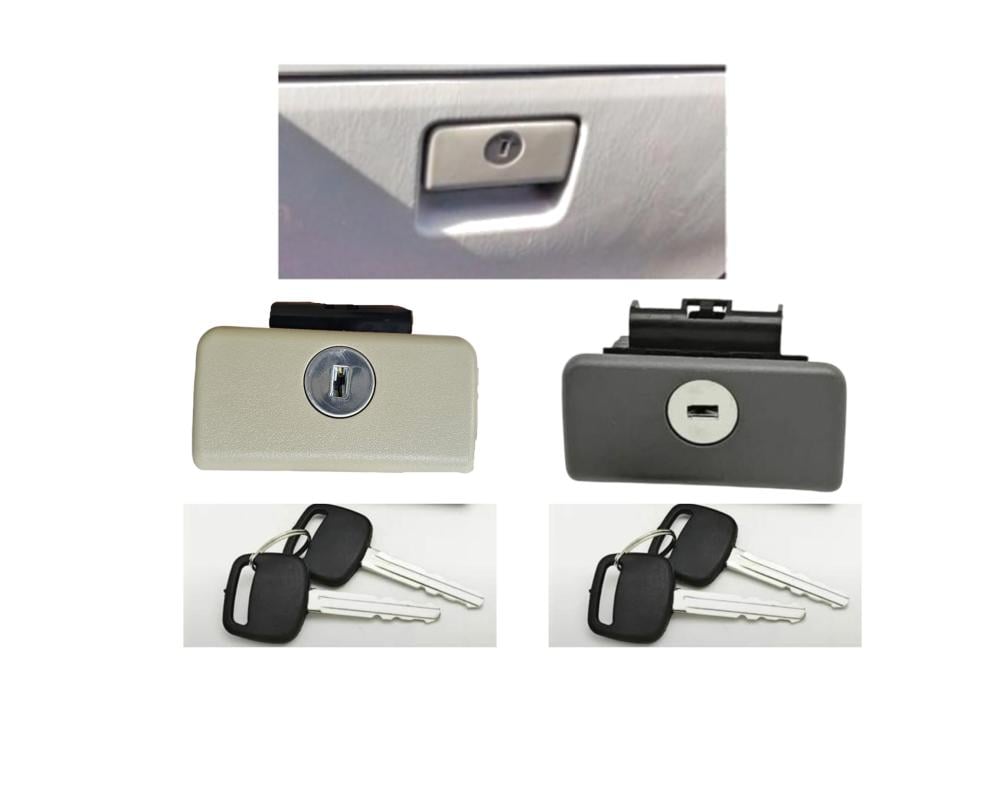 ديكور لقفل درج تويوتا مع القفل والمفتاح باللون الأسود والبيج والرصاصي