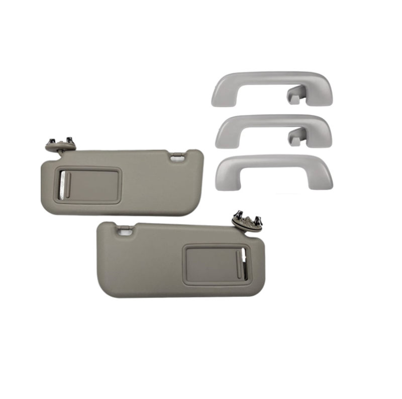 مجموعة مقابض سقف رمادية + مجموعة شماسات سقف رمادية لسيارة كورولا من 2008 إلى 2012