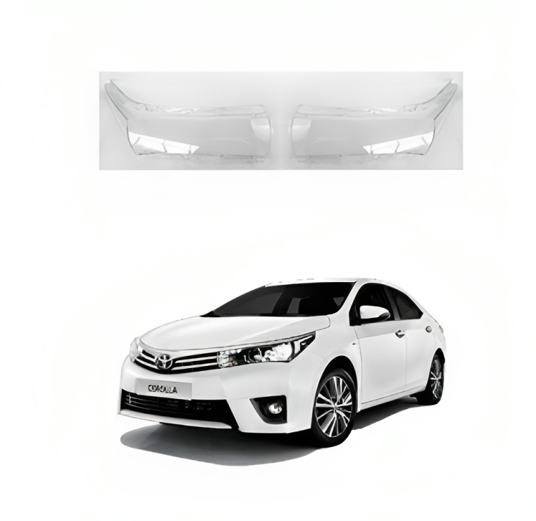 مجموعة زجاجية لمصابيح الشمعة لتويوتا كورولا 2014-2016