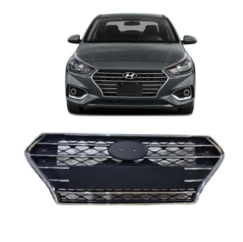 شبك أمامي كروم لسيارة أكسنت 2018-2020