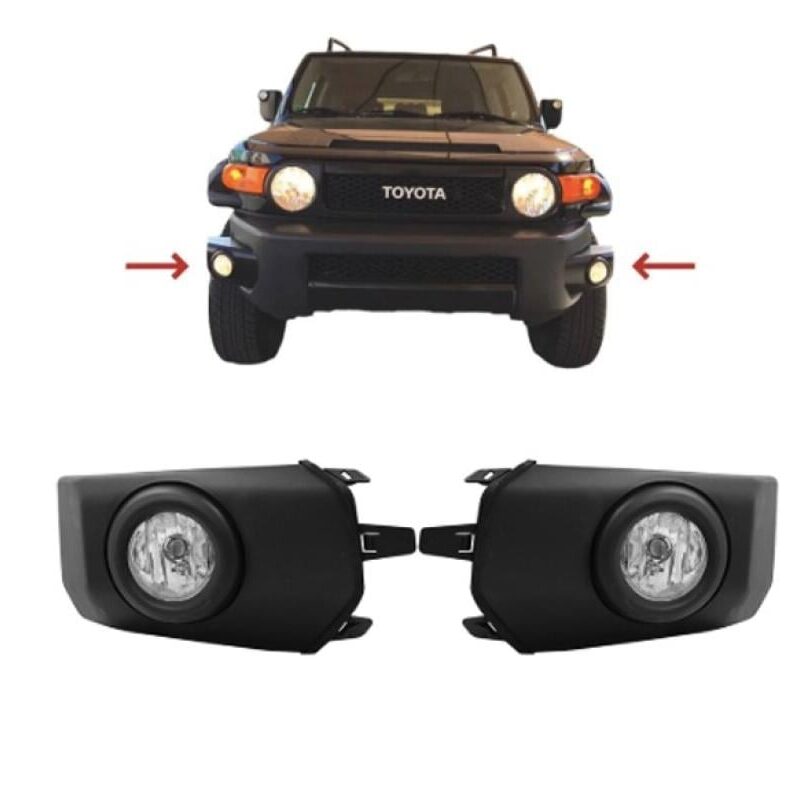 مجموعة كشاف ضباب FG مع إطار أسود